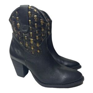 NWOT Modern Vice Women’s Scully Black Leather Ankle Boots